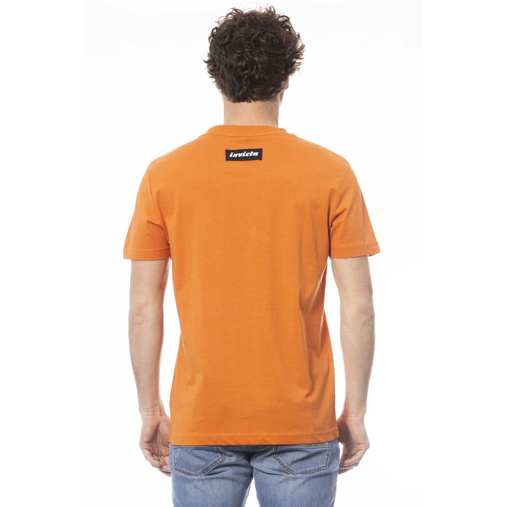 Oranges Herren-T-Shirt aus Baumwolle