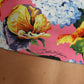 Blusa corta con motivo floreale Elegance