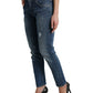 Schicke Boyfriend-Stretchjeans mit mittlerer Taille