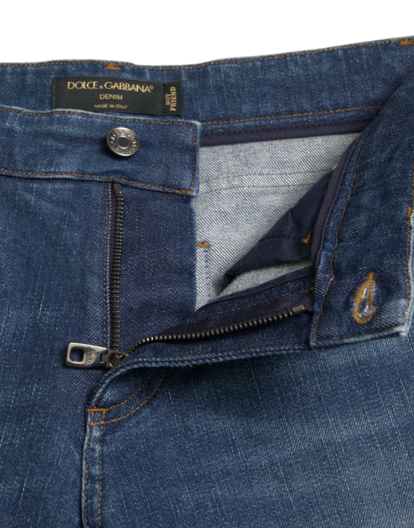 Schicke Boyfriend-Stretchjeans mit mittlerer Taille
