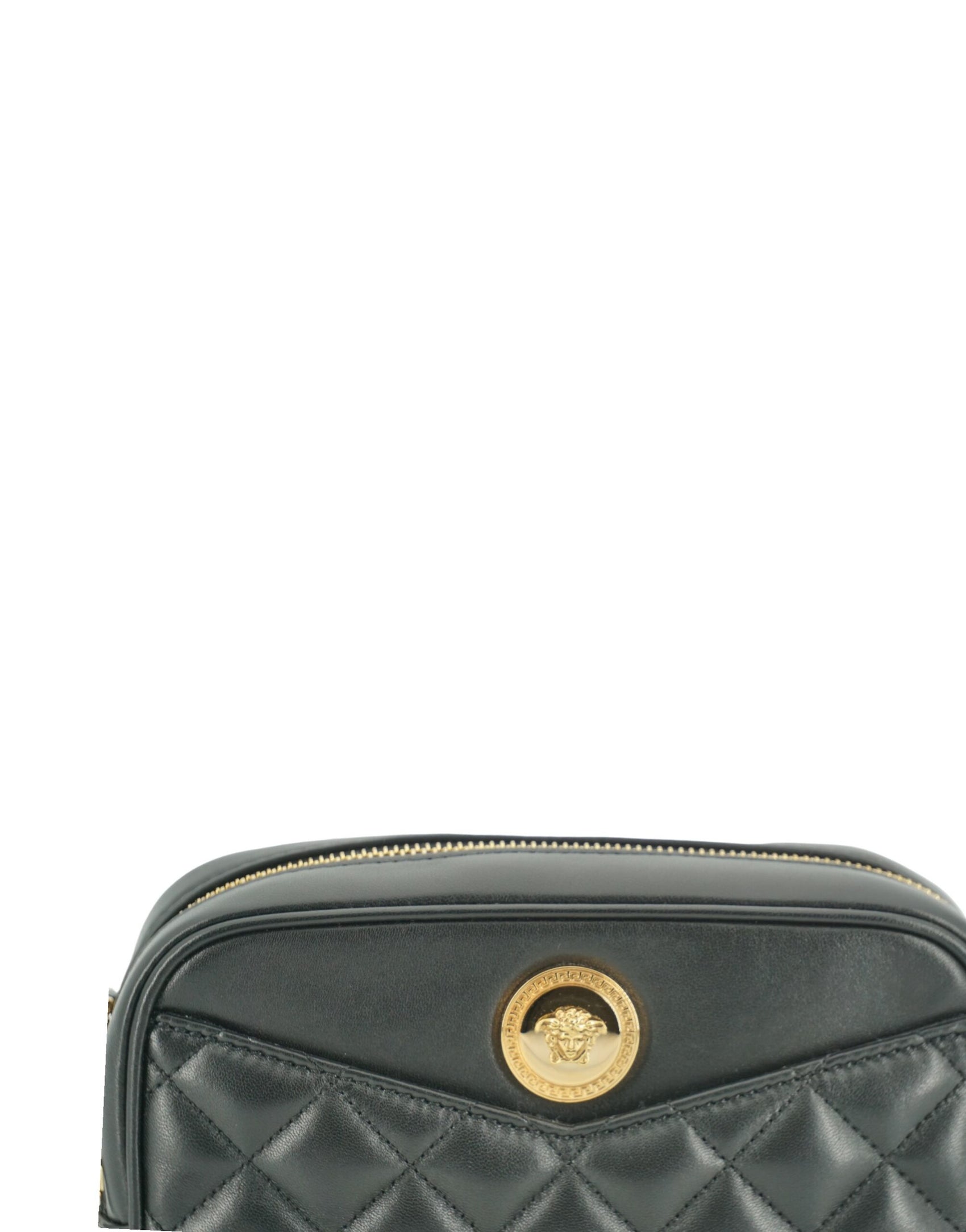 Elegante kleine schwarze Umhängetasche aus Leder