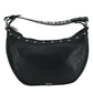 Elegant Black Leather Hobo Shoulder Bag