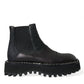 Elegante schwarze Chelsea Slip-On Boots