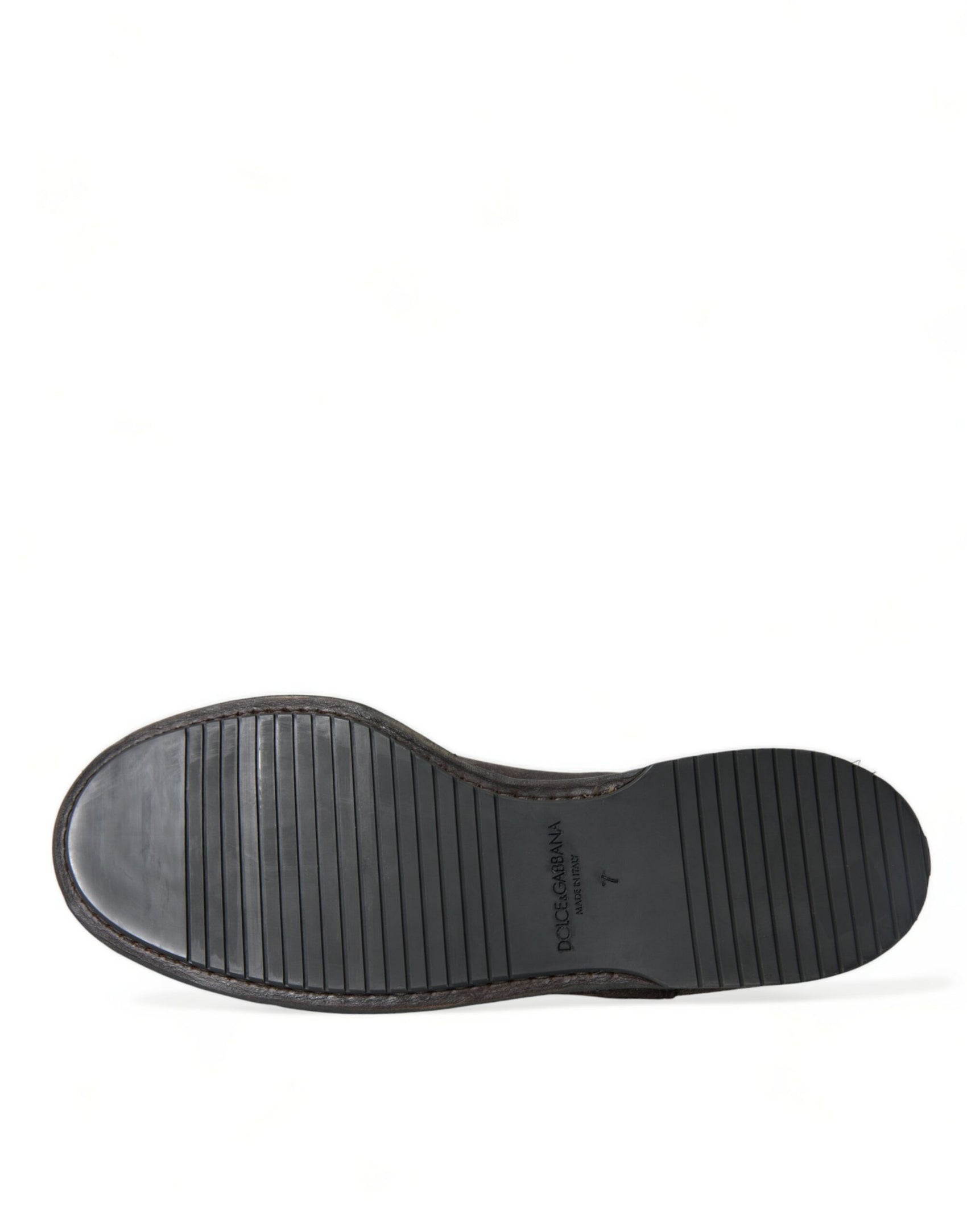 Eleganti scarpe stringate Oxford in velluto marrone
