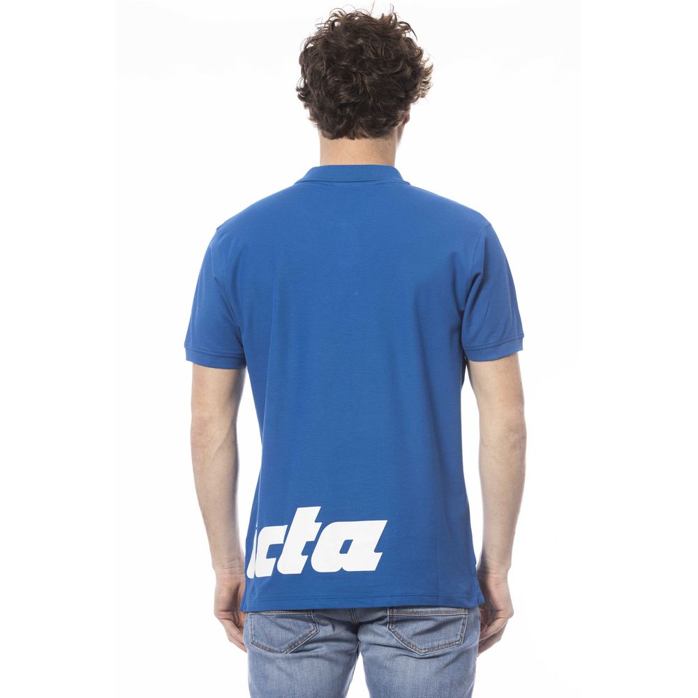 Blaues Poloshirt aus Baumwolle für Herren