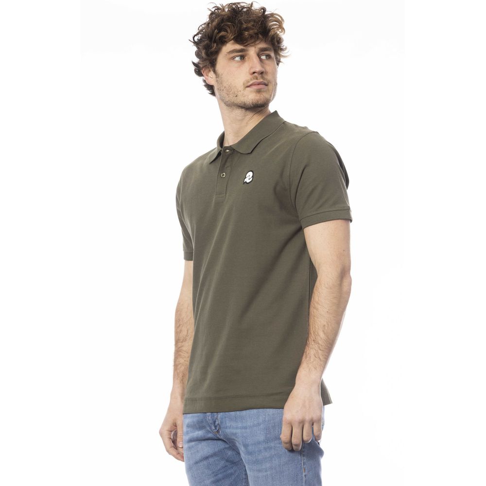 Grünes Poloshirt aus Baumwolle für Herren