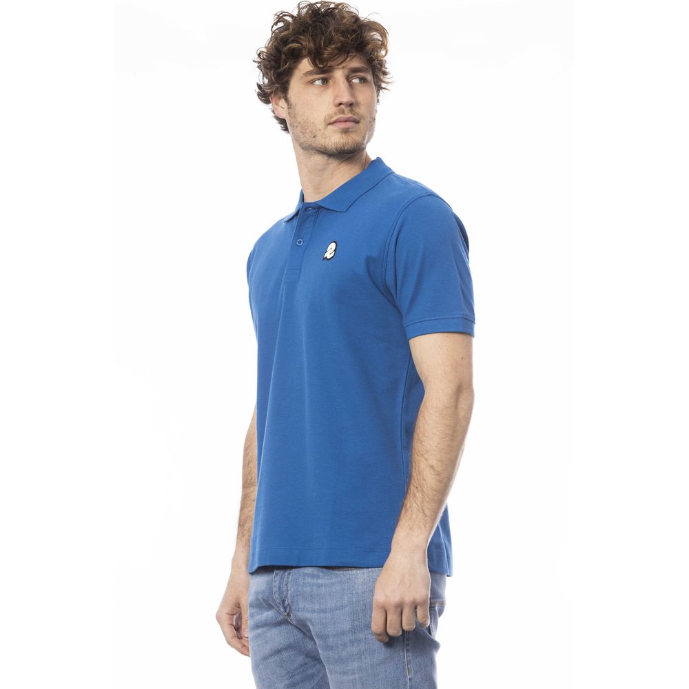 Blaues Poloshirt aus Baumwolle für Herren