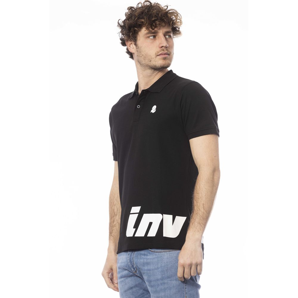 Schwarzes Poloshirt aus Baumwolle für Herren
