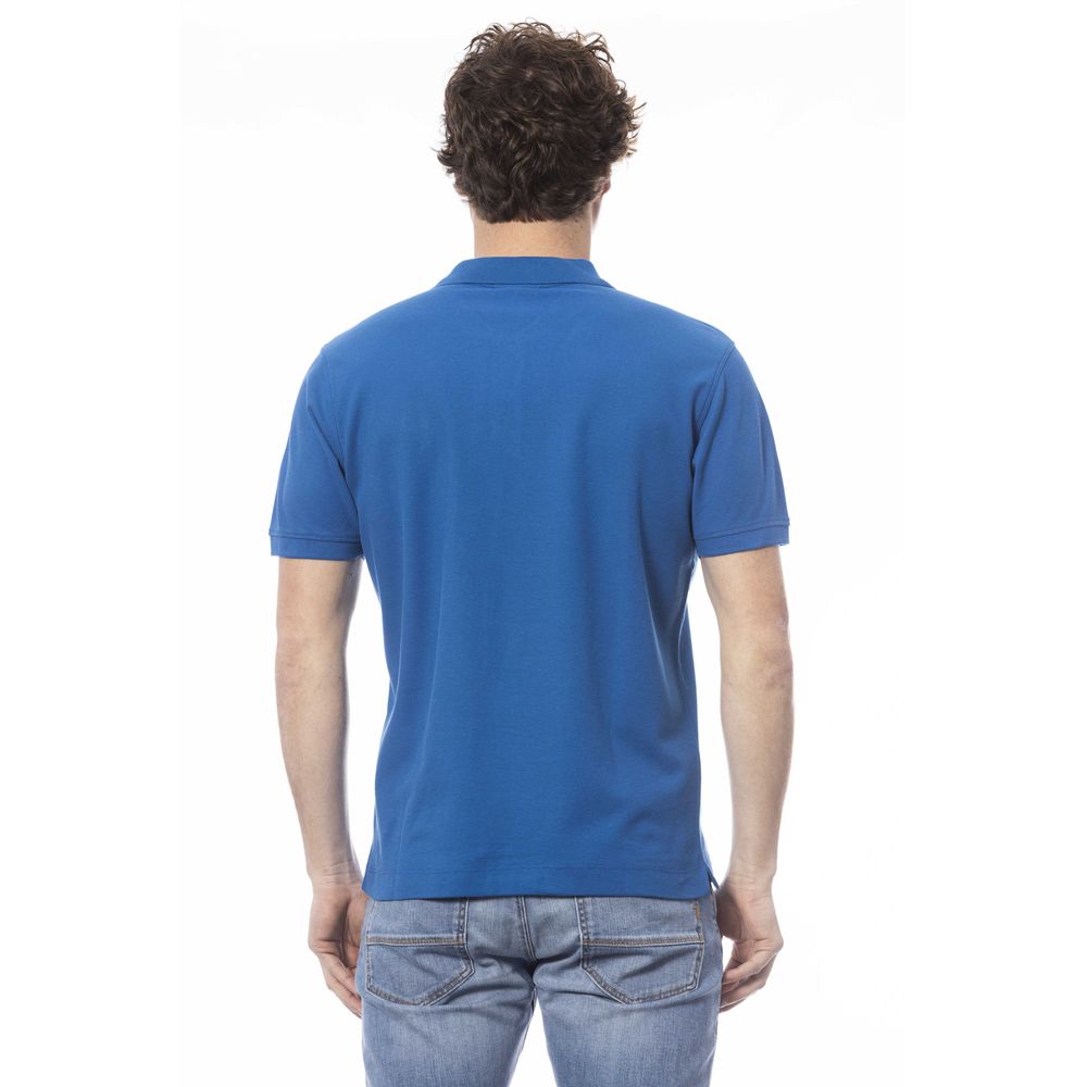 Blaues Poloshirt aus Baumwolle für Herren