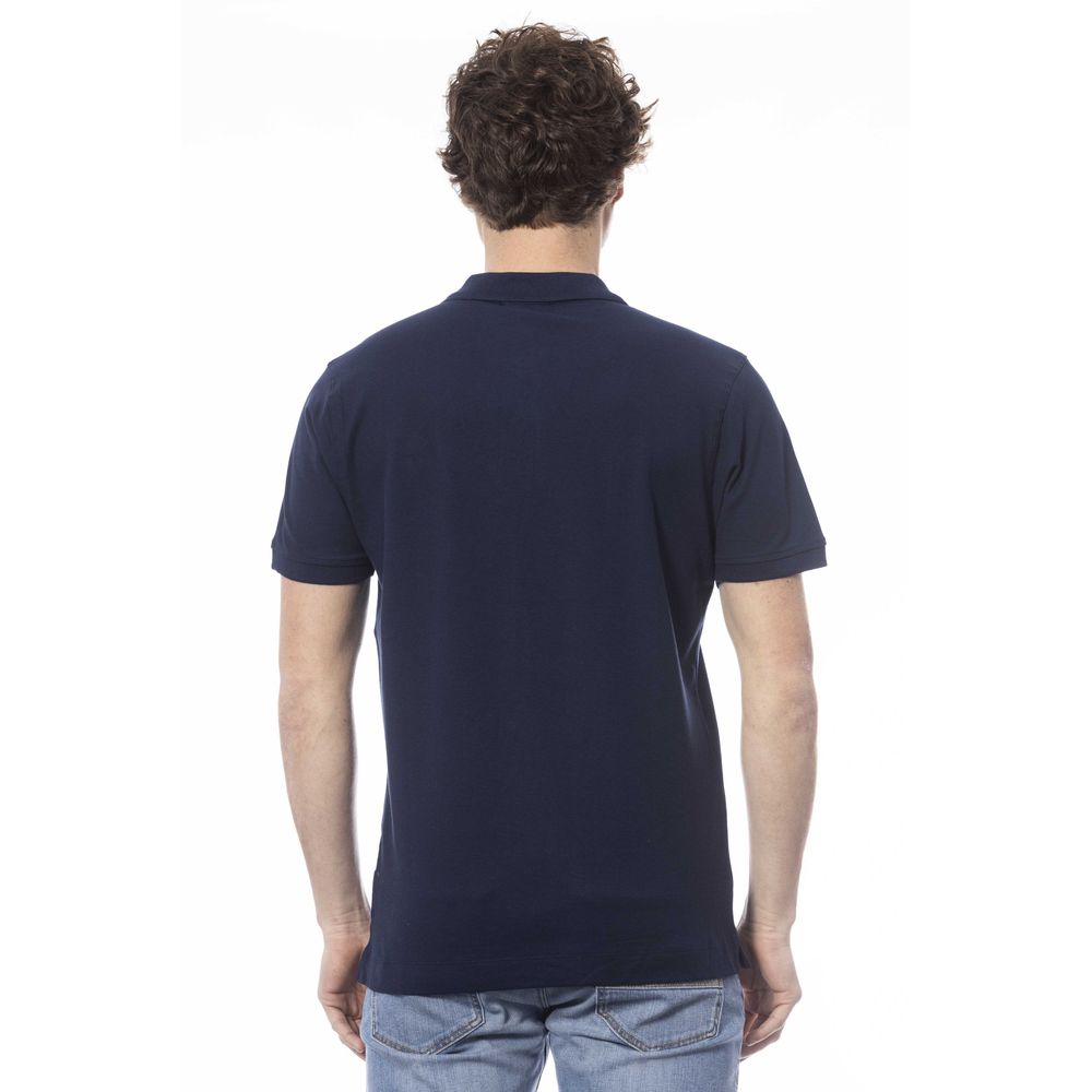 Blaues Poloshirt aus Baumwolle für Herren