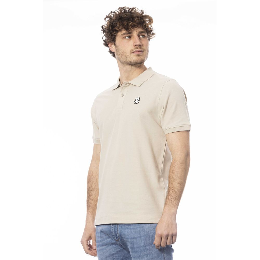 Beiges Poloshirt aus Baumwolle für Herren