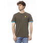 Green Cotton Men T-Shirt