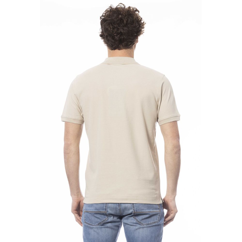 Beiges Poloshirt aus Baumwolle für Herren
