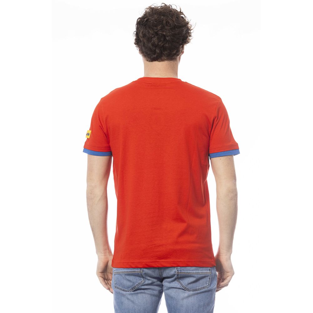 Rotes Herren-T-Shirt aus Baumwolle