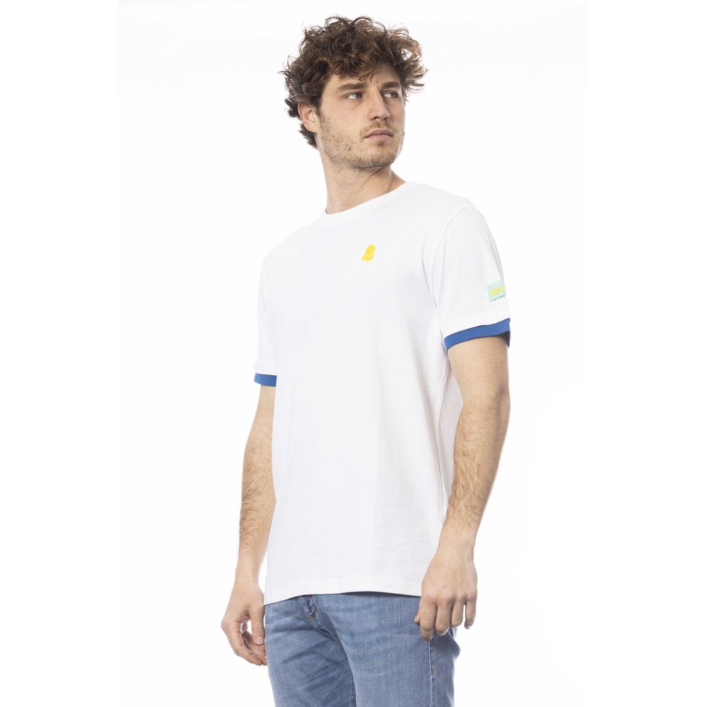 Weißes Herren-T-Shirt aus Baumwolle