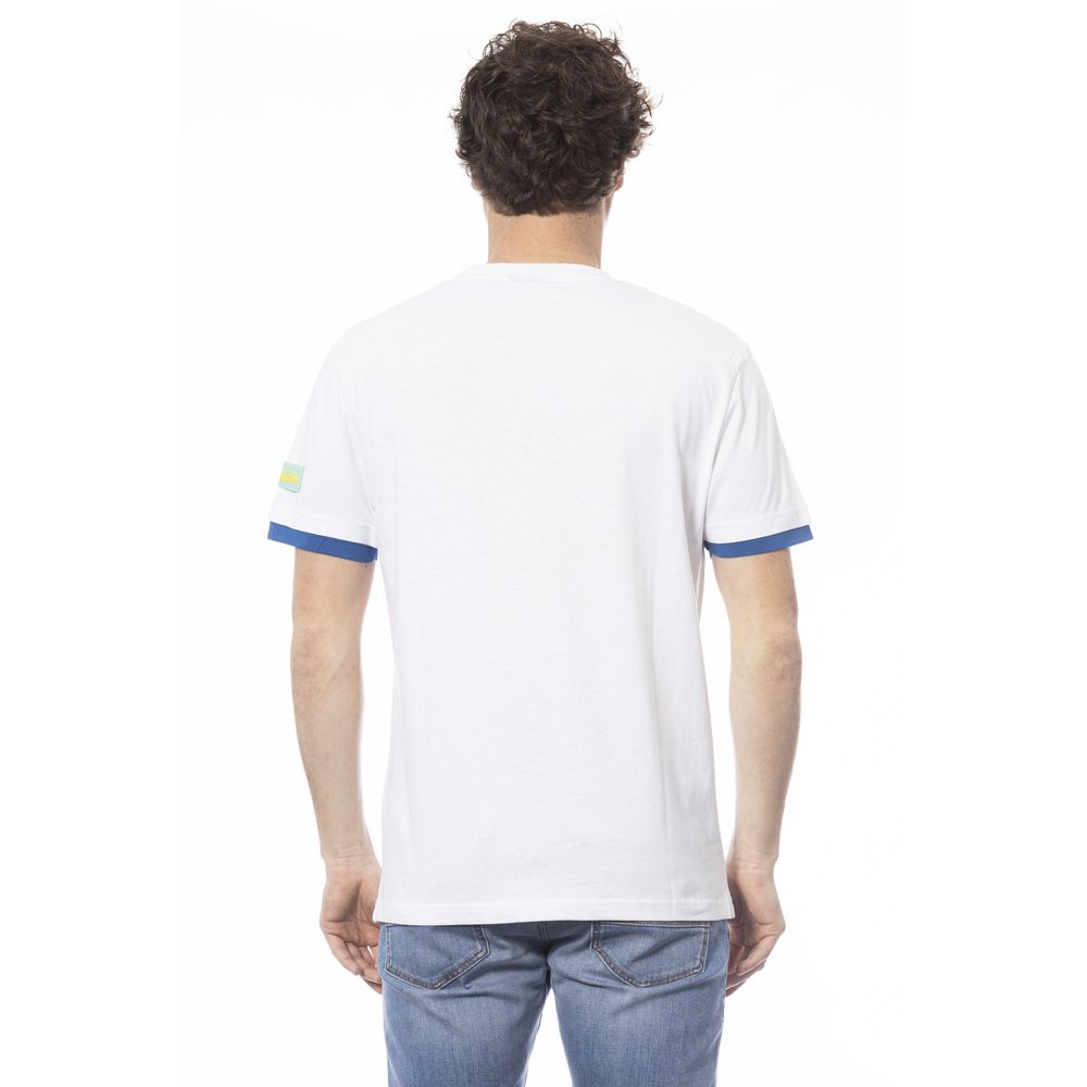 Weißes Herren-T-Shirt aus Baumwolle