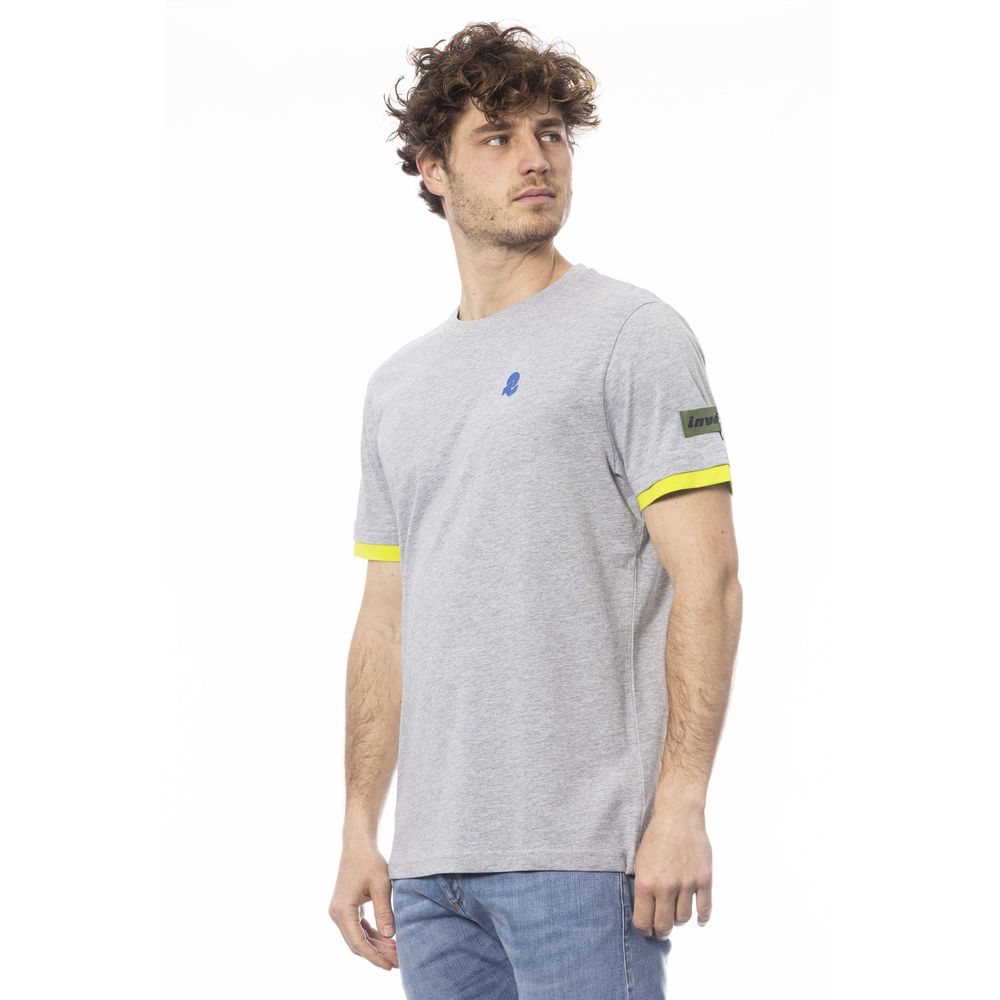 Graues Herren-T-Shirt aus Baumwolle