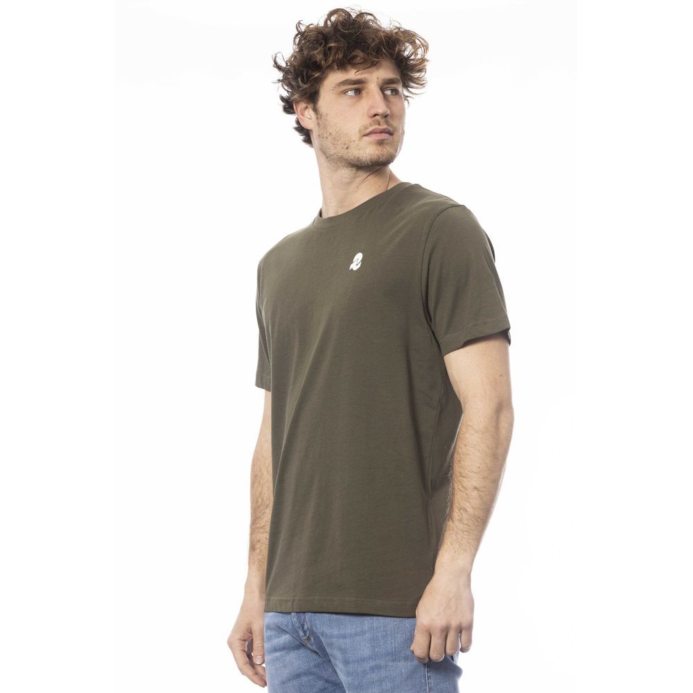 Grünes Herren-T-Shirt aus Baumwolle