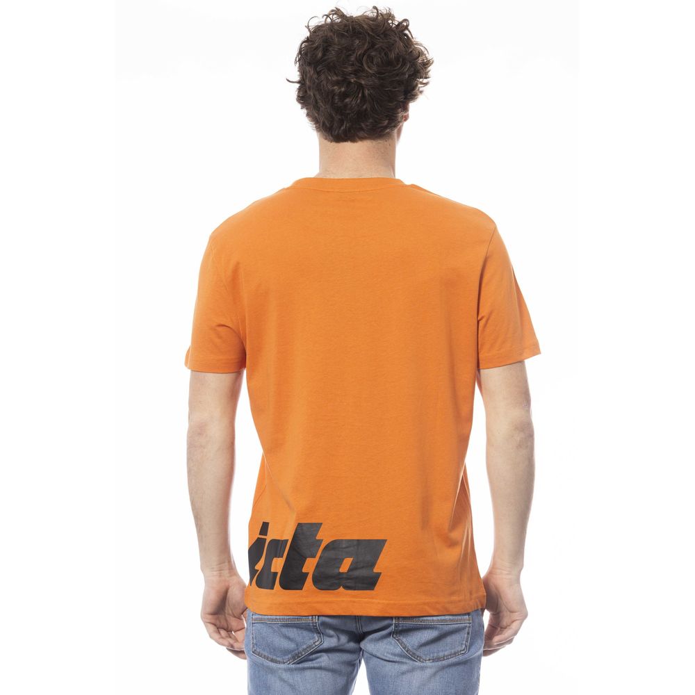 Oranges Herren-T-Shirt aus Baumwolle