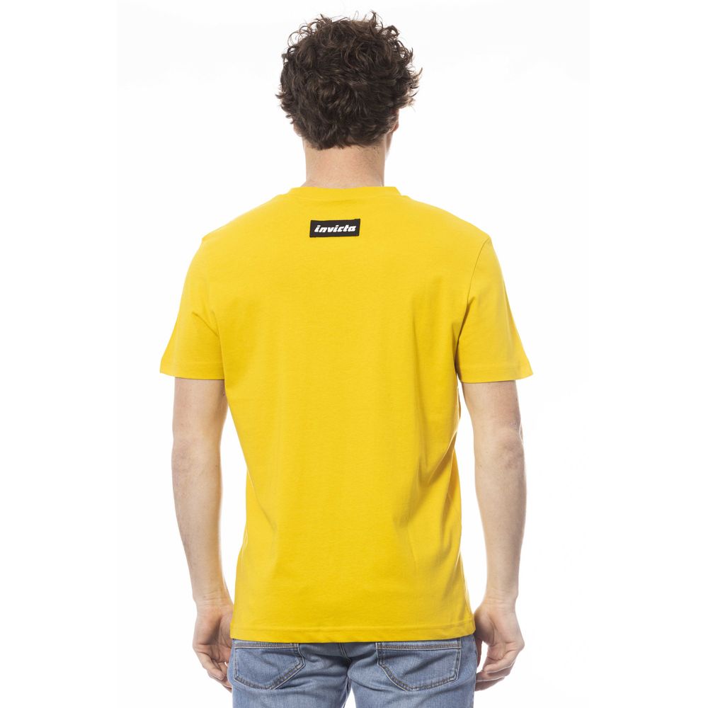 Gelbes Herren-T-Shirt aus Baumwolle