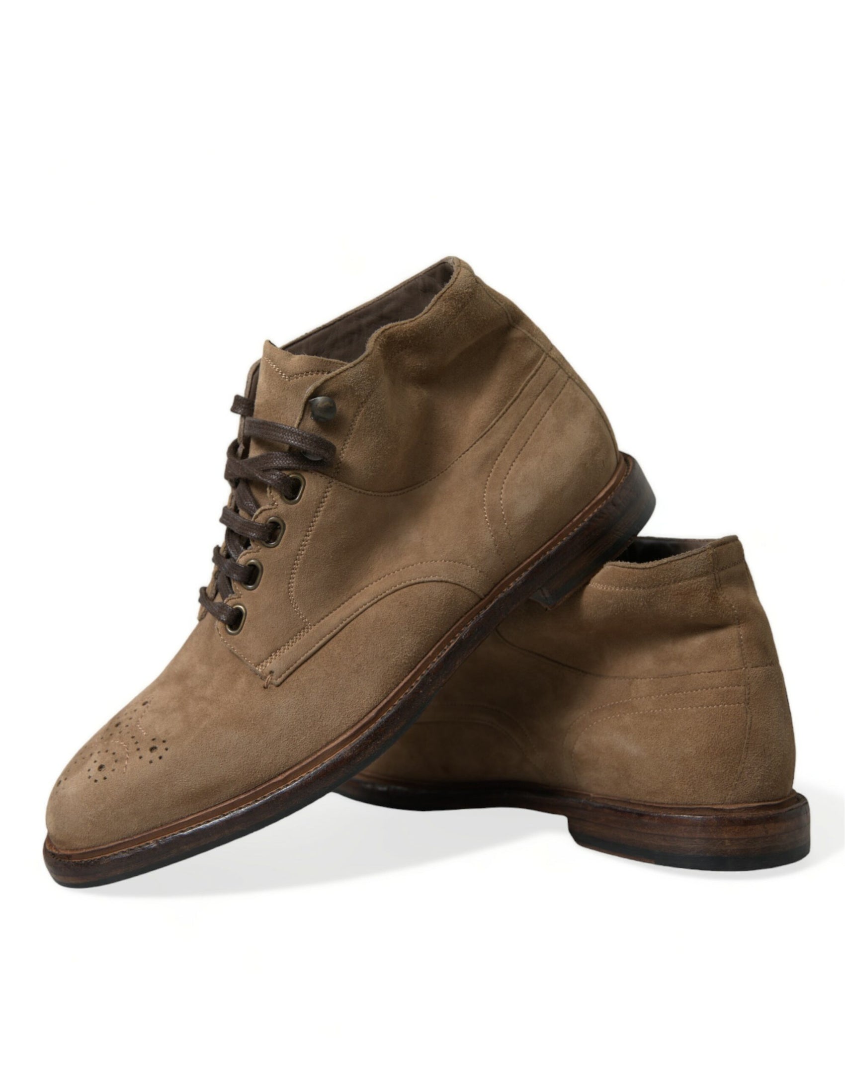 Elegante Leder-Stiefeletten zum Schnüren
