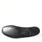 Elegant Black Velor Loafers for the Discerning Gentleman