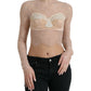 Elegante top corto con bustino in pizzo