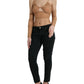 Elegante top corto a maniche lunghe marrone