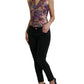 Dolce & Gabbana Multicolor Jacquard Button Waistcoat Vest Top