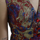 Dolce & Gabbana Multicolor Jacquard Button Waistcoat Vest Top