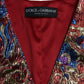 Dolce & Gabbana Multicolor Jacquard Button Waistcoat Vest Top