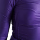 Elegante top a maniche lunghe con cerniera posteriore