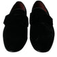 Elegant Black Velvet Loafers - Men's Luxury Footwear