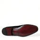 Elegant Black Velvet Loafers - Men's Luxury Footwear