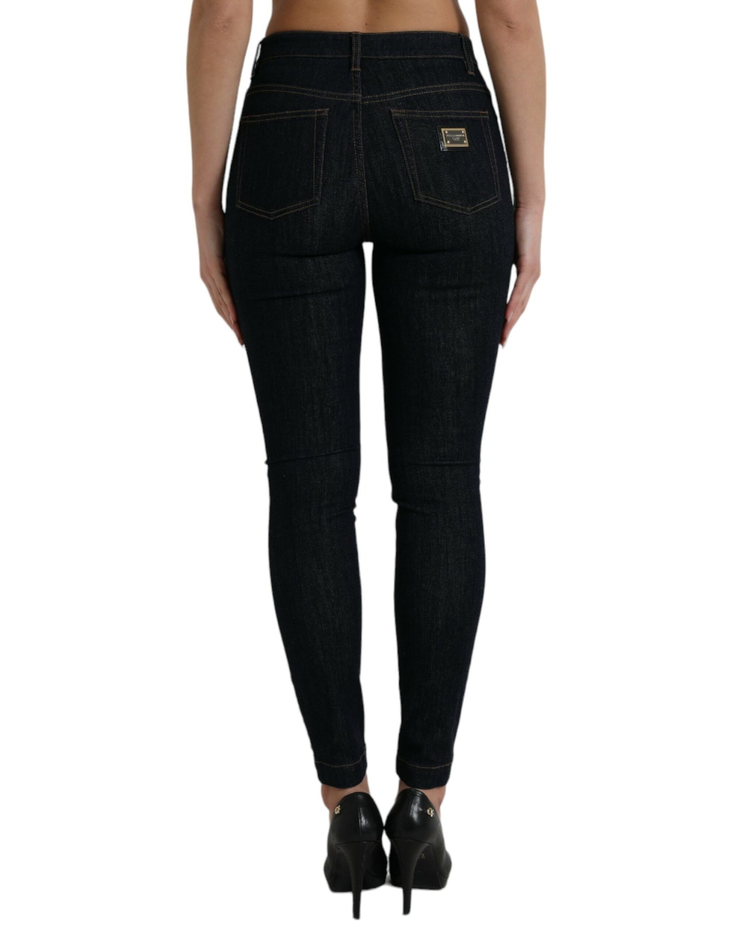 Jeans elasticizzati a vita media eleganti