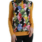 Dolce & Gabbana Multicolor Patchwork Cashmere Henley Sweater
