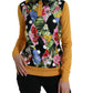 Dolce & Gabbana Multicolor Patchwork Cashmere Henley Sweater