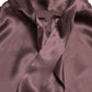 Elegante camicetta in seta con colletto ascot