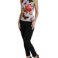 Canotta elegante in misto cashmere e seta