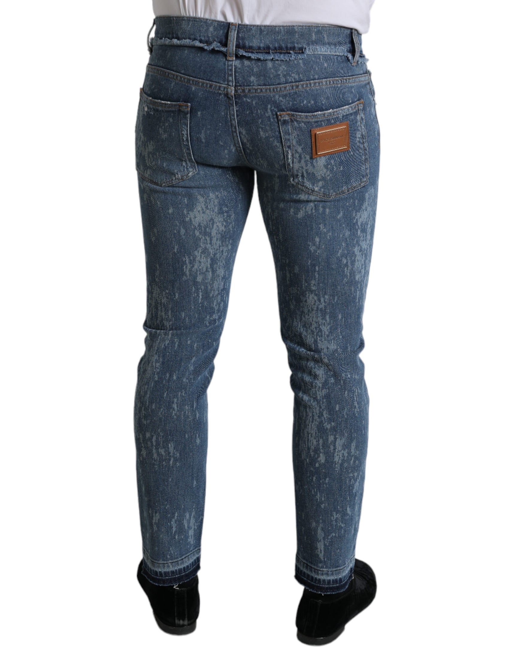Schicke blaue Skinny Stretch-Jeans