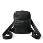 Chic Black Calf Leather Small Backpack