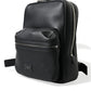 Chic Black Calf Leather Small Backpack