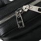 Chic Black Calf Leather Small Backpack