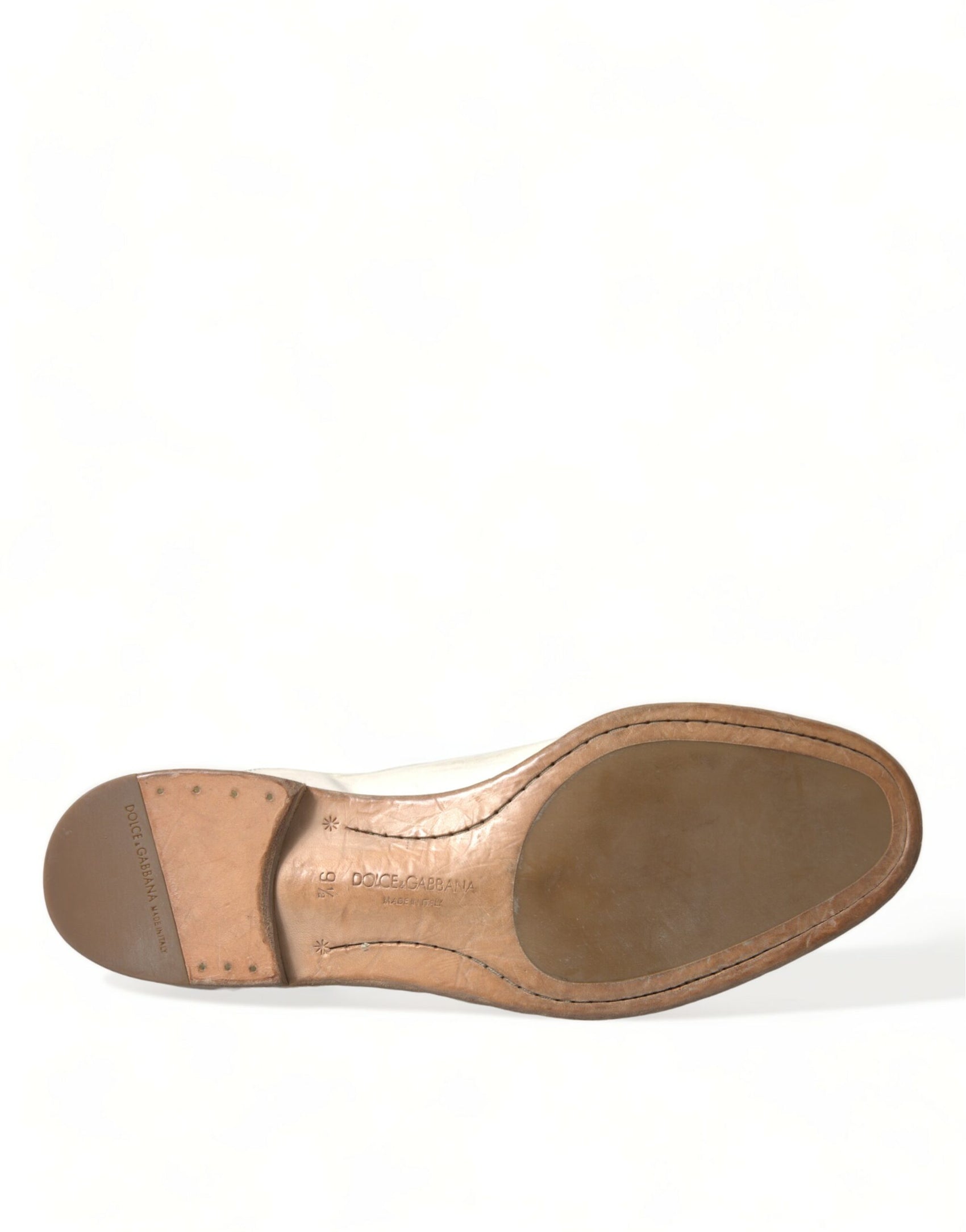 Eleganti scarpe Derby in pelle di vitello bianca