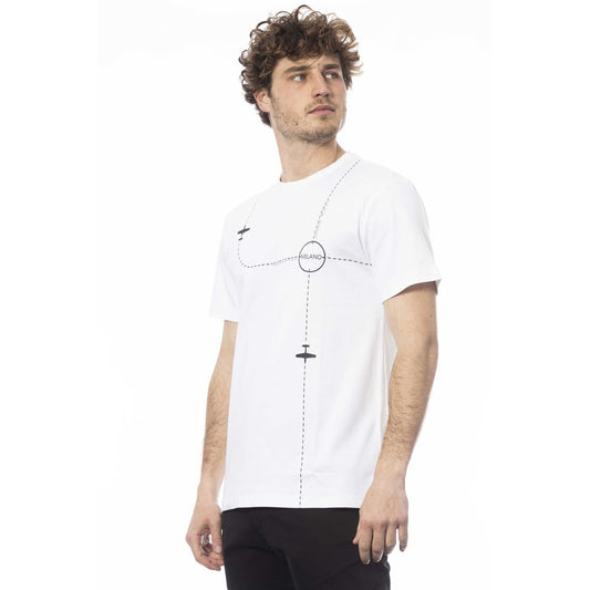 T-shirt da uomo in cotone bianco