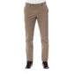 Pantaloni da uomo in cotone marrone