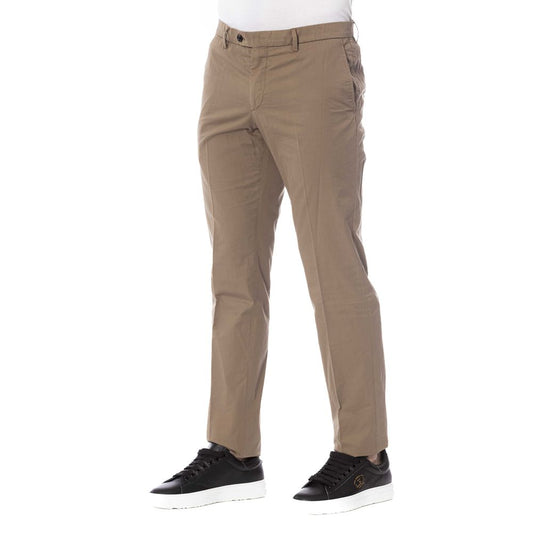 Pantaloni da uomo in cotone marrone