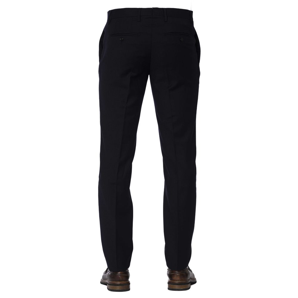 Blaue Wollhose für Herren