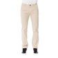 Pantaloni da uomo in cotone beige