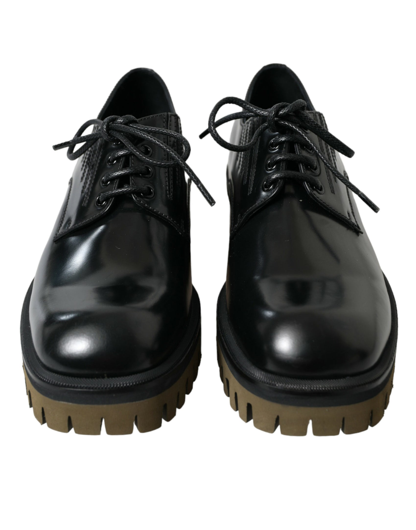 Eleganti scarpe derby in pelle nera